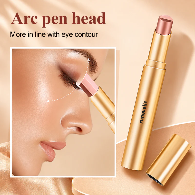 🔥LAST DAY 80% OFF 3 in 1 Easy Eyeshadow Stick for Beginners Waterproof Longwear Shimmer Makeup Set